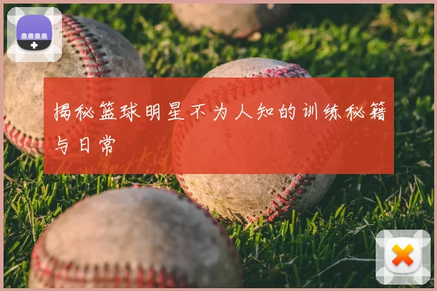 揭秘篮球明星不为人知的训练秘籍与日常